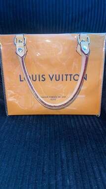 Louis Vuitton Small Upcycled Shopping Bag PVC Tote
